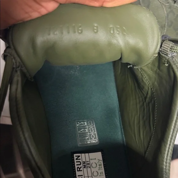Gucci Dark Green Athletic Shoes - Picture 9 of 12